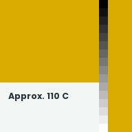 Color chip: Approx. 110 C