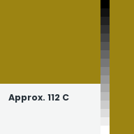 Color chip: Approx. 112 C