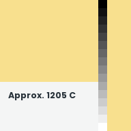 Color chip: Approx. 1205 C