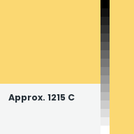 Color chip: Approx. 1215 C