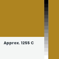 Color chip: Approx. 1255 C