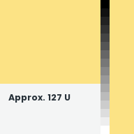 Color chip: Approx. 127 U