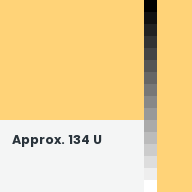 Color chip: Approx. 134 U