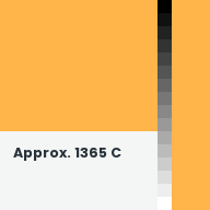 Color chip: Approx. 1365 C