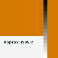 Color chip: Approx. 1385 C