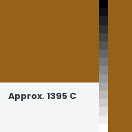 Color chip: Approx. 1395 C