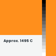 Color chip: Approx. 1495 C