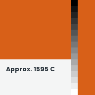 Color chip: Approx. 1595 C