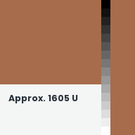 Color chip: Approx. 1605 U