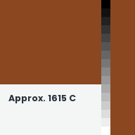 Color chip: Approx. 1615 C