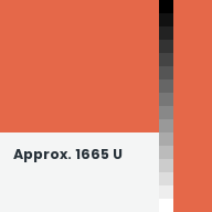 Color chip: Approx. 1665 U