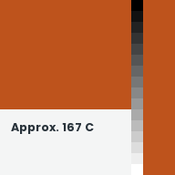 Color chip: Approx. 167 C