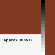 Color chip: Approx. 1685 C