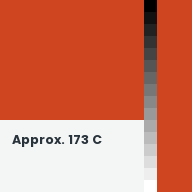 Color chip: Approx. 173 C
