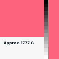 Color chip: Approx. 1777 C