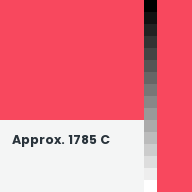 Color chip: Approx. 1785 C