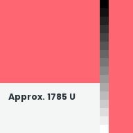 Color chip: Approx. 1785 U