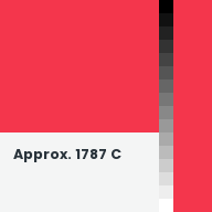 Color chip: Approx. 1787 C