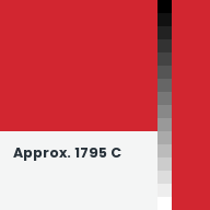 Color chip: Approx. 1795 C