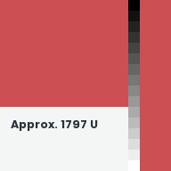 Color chip: Approx. 1797 U