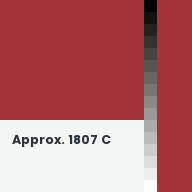 Color chip: Approx. 1807 C