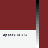 Color chip: Approx. 1815 C