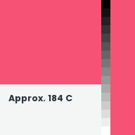 Color chip: Approx. 184 C
