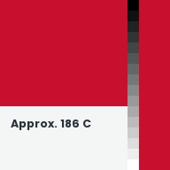 Color chip: Approx. 186 C