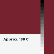 Color chip: Approx. 188 C