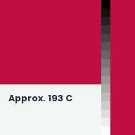 Color chip: Approx. 193 C