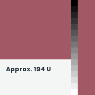Color chip: Approx. 194 U