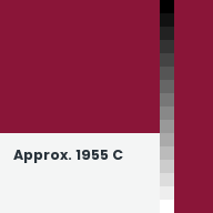Color chip: Approx. 1955 C