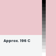 Color chip: Approx. 196 C