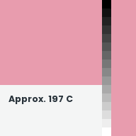 Color chip: Approx. 197 C