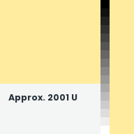 Color chip: Approx. 2001 U