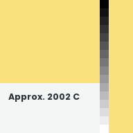 Color chip: Approx. 2002 C