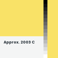 Color chip: Approx. 2003 C