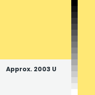 Color chip: Approx. 2003 U