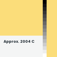 Color chip: Approx. 2004 C