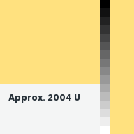Color chip: Approx. 2004 U