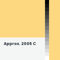 Color chip: Approx. 2005 C