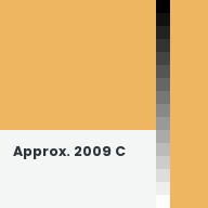 Color chip: Approx. 2009 C