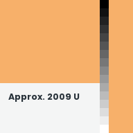 Color chip: Approx. 2009 U