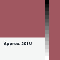 Color chip: Approx. 201 U