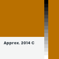 Color chip: Approx. 2014 C