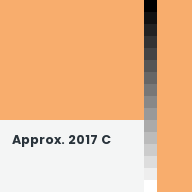 Color chip: Approx. 2017 C