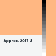 Color chip: Approx. 2017 U