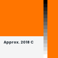 Color chip: Approx. 2018 C