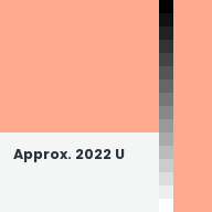 Color chip: Approx. 2022 U