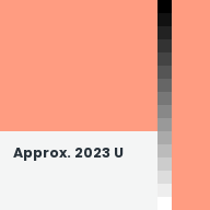 Color chip: Approx. 2023 U